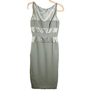 Vintage Cache Dress Satin Spaghetti Strap Size 8 90s 80s Cocktail